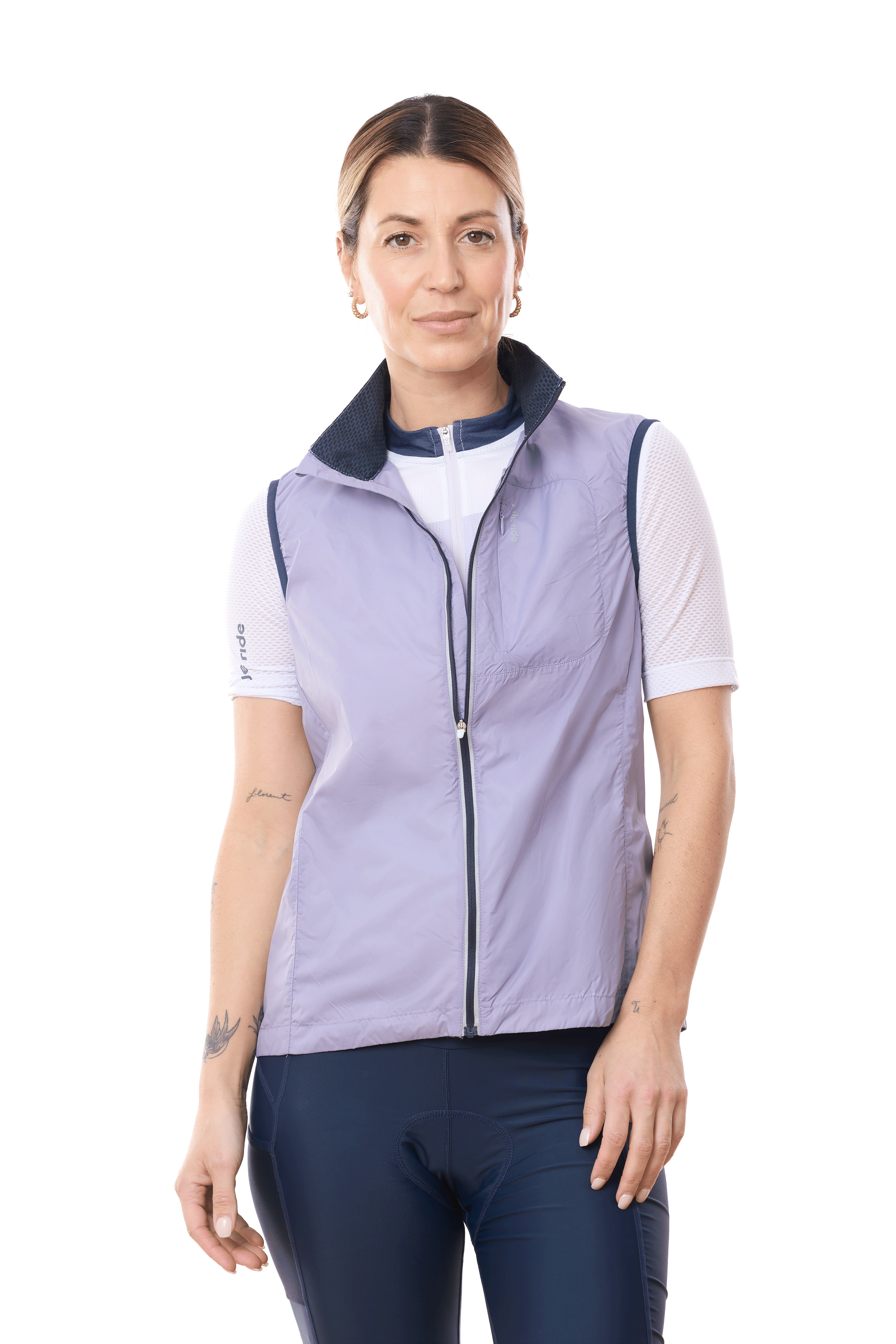 JolieRide Windbreaker Lavender / XS Women’s Lightweight Cycling Vest | Wind Protection