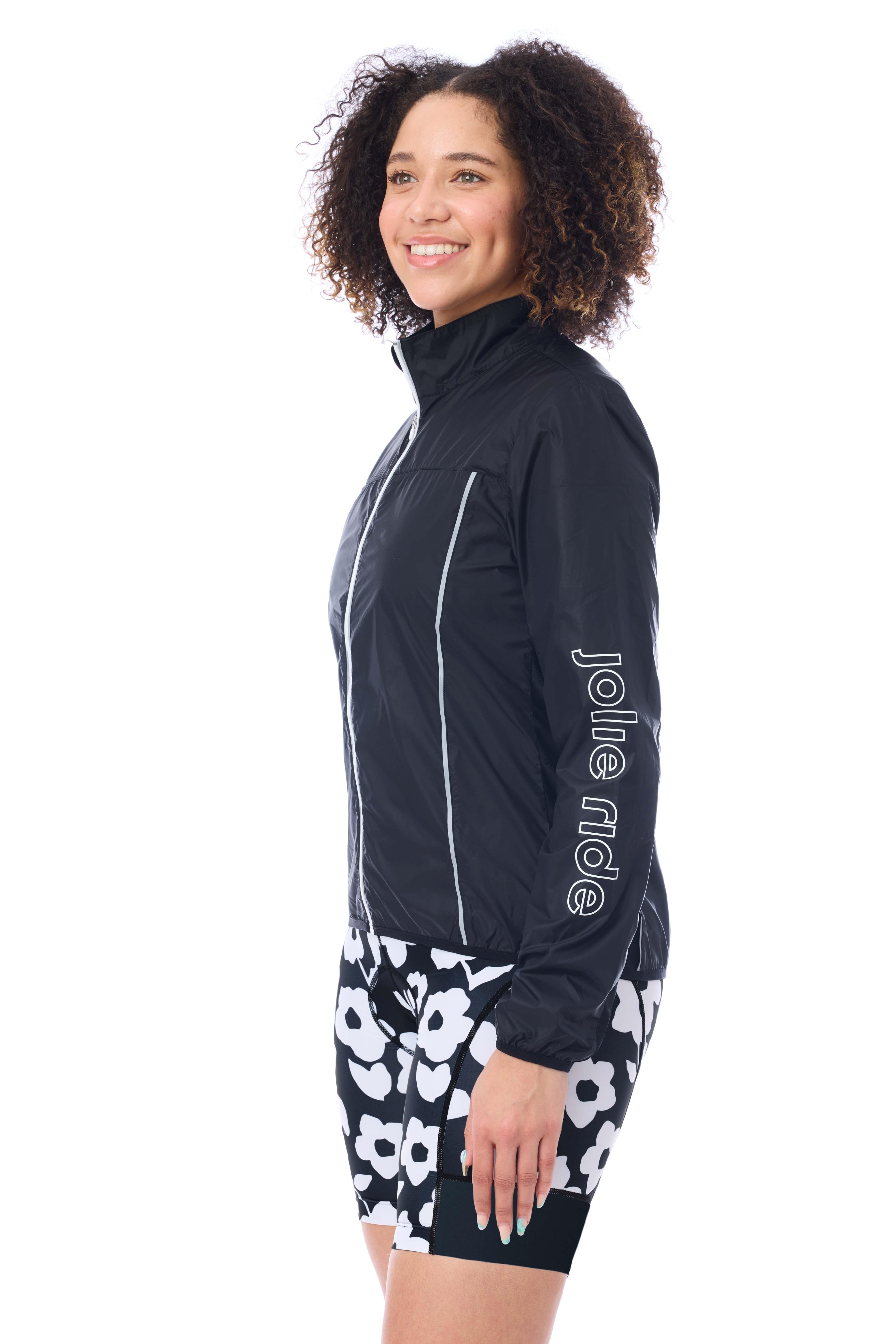 JolieRide Windbreaker Wind-Resistant Jacket for Women - Ultra-Light Comfort & Reflective Design