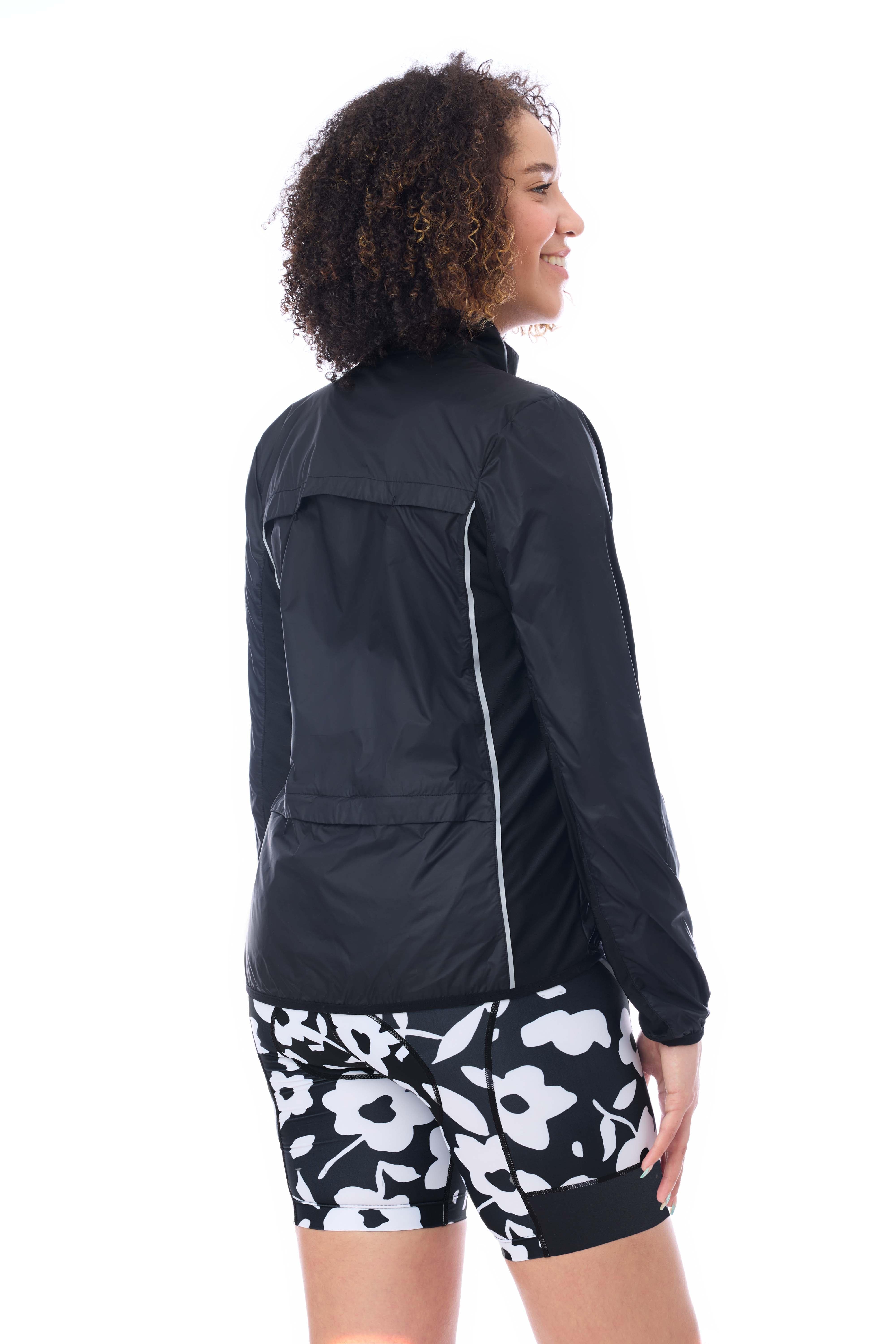 JolieRide Windbreaker Wind-Resistant Jacket for Women - Ultra-Light Comfort & Reflective Design