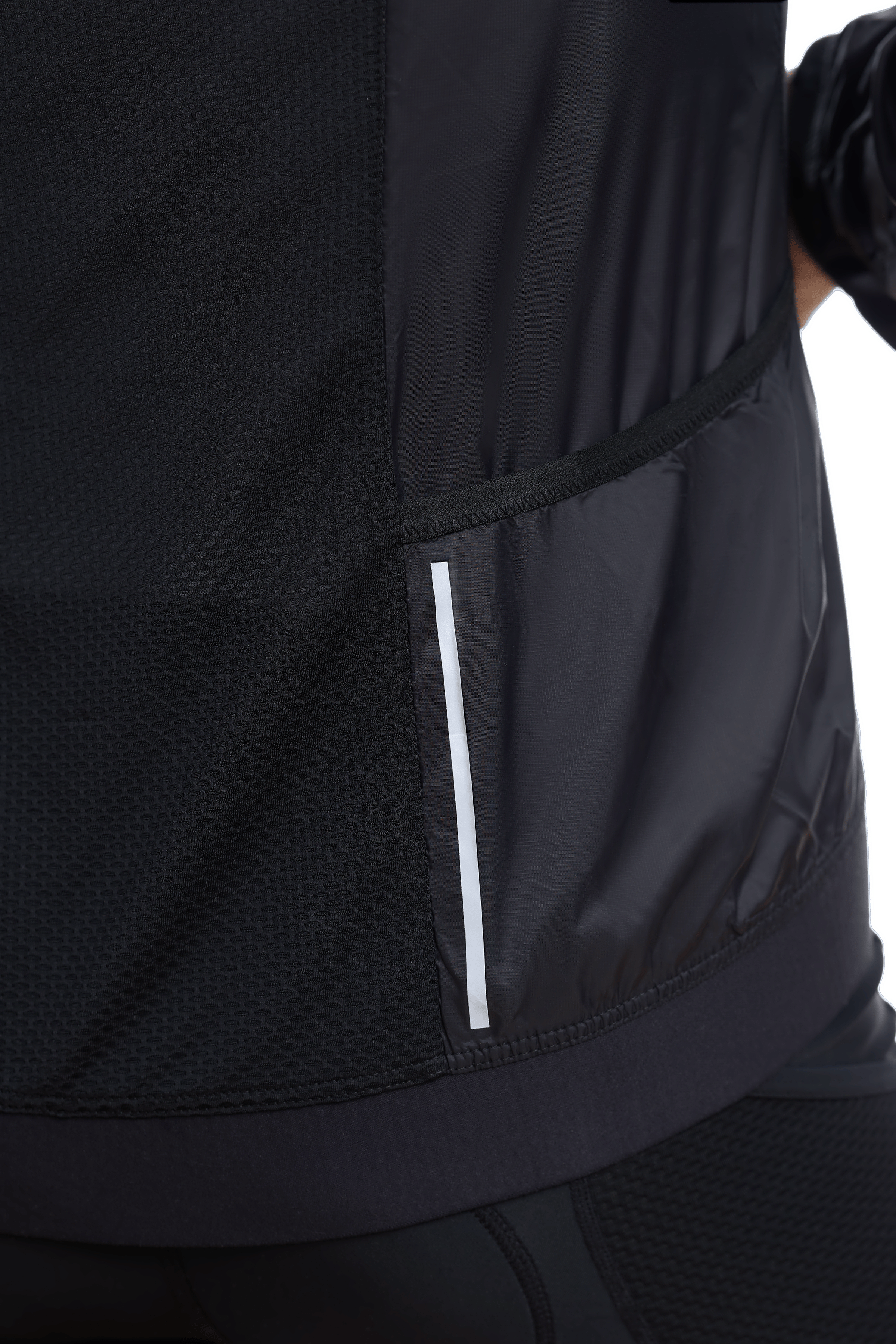 JolieRide Windbreaker Ultralight Nylon Wind Resistant Cycling Jacket #color_black, noir