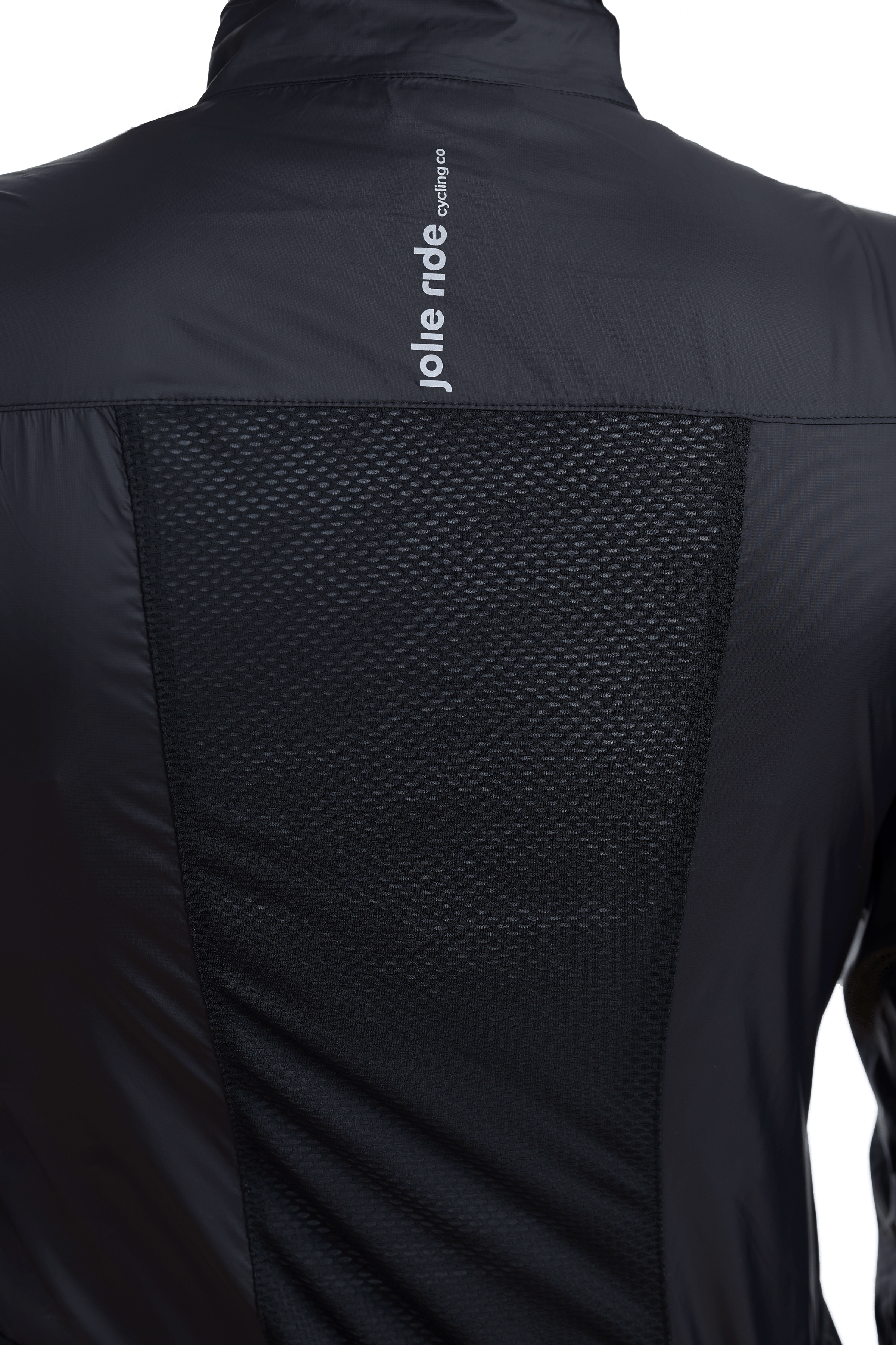 JolieRide Windbreaker Ultralight Nylon Wind Resistant Cycling Jacket #color_black, noir